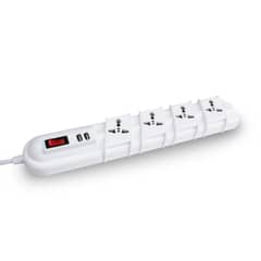 REMA - Alargador Zapatilla Con Switch + 2 Usb Blanco 3mts. Rittig