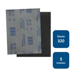 NORTON - Lija Tela Para Metal Grano 320 5un.