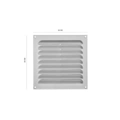 DVP - Celosía Ventilación Pvc Plana 20x20 Cm Blanco