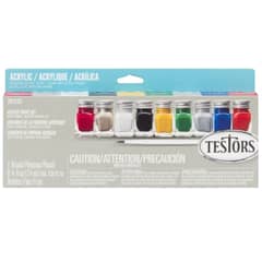 RUST OLEUM - Set de 9 pinturas Acrílicas Colores Varios Testors