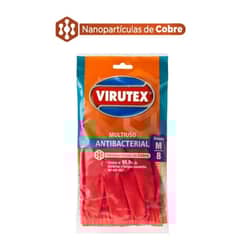 VIRUTEX - Guantes Multiuso Antibacterial Talla M