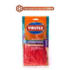 VIRUTEX - Guantes Multiuso Antibacterial Talla S