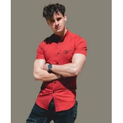 WHITE CLOTHING - CAMISA Manga corta FIT