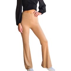 MLK - Calza Flarepants Canuton Beige Mujer