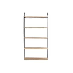 URBAN PRODUCTS - ESTANTE CON 5 NIVELES MADERA METAL NEGRO 59X15X116CM