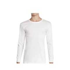 AGW - Pack 3 Camisetas Manga Larga Algodon Blancas Unisex