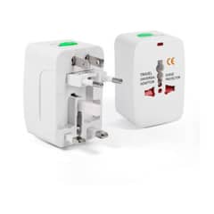 BOCCINI - Adaptador enchufe universal viajero blanco