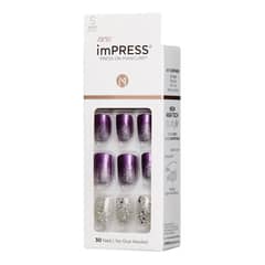KISS BY IMSIBEAUTY - UÑAS IMPRESS - PURPLE FROST - UÑAS POSTIZAS
