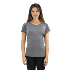 HARDWORK - Polera Dry Fit Hw Spx Manga Corta Mujer Carbon Grey
