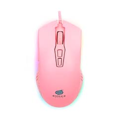 SNAKE GAMER - Mouse Najash Pinkker NJ330 Rosa 6400 DPI RGB USB - Rosa