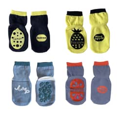 GENERICO - Calcetines antideslizantes para niños Pack x 4 pares