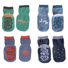 GENERICO - Calcetines antideslizantes para niños Pack x 4 pares