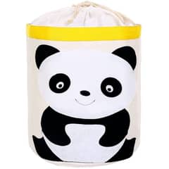 HAOKIDS - Canasto organizador para juguetes o ropa Lona impermeable oso panda