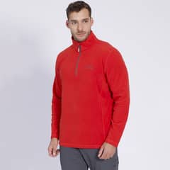 KANNU - Polar Valle De La Luna Half Zipper Hombre Naranja Claro