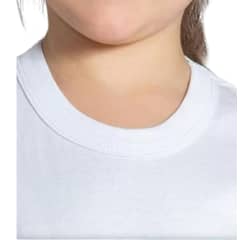 AGW - Pack 6 Camisetas Niño Manga Corta Algodón Blancas Unisex