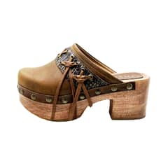 AMANO - Zueco Janis cuero camel Shoes