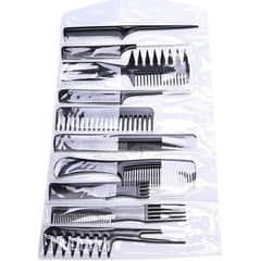 GENERICO - Set De Peines Peinetas Profesional 10 Piezas