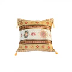 TURKUAZ - Cojín turco 44x44 Kilim Beige y Café claro