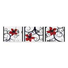 DECORALIA - Pack 3 unidades LISTEL BELKY ROJO 8,5x35cm