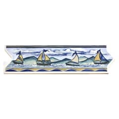 DECORALIA - Pack 3 unidades LISTEL MARINA BLUE 8,5X33cm