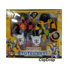 CHI - Robot Earth Tutelary DOBLE 18 cm Fusionable y Coleccionable