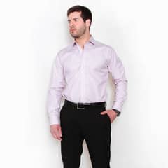 QUARANTA - Camisa Premium Líneas Rojas y Grises