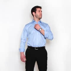 QUARANTA - Camisa Premium Celeste