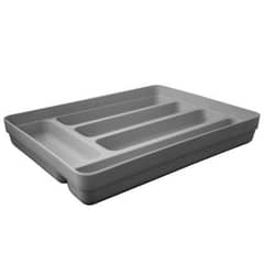 OU - Organizador De Cubiertos Logic Gris - Turquesa