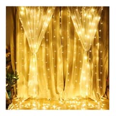 UNIVERSAL - CORTINA LED 3 METROS POR 2 METROS AMARILLO NAVIDAD