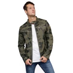 TODOPIEL - Chaqueta de Ecocuero Hombre Verde