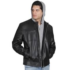 TODOPIEL - Chaqueta de Cuero Hombre Negro
