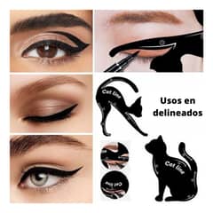 FLOWER SECRET - CAT LINE PLANTILLA PARA PERFECTOS DELINEADOS Y SOMBREADOS