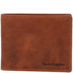 HUSH PUPPIES - Billetera Cuero Hombre Om Simple Café