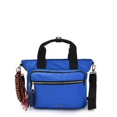 AMPHORA - Cartera dos asas mediana sofie azul
