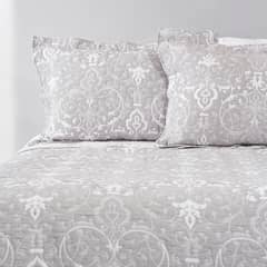 NINA HERRERA - Cubrecama Jacquard Luberon Gris 2 Plazas
