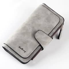 BAELLERRY - Billetera Larga Cuero Pu Lujo Moda Casual Mujer