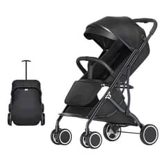 LUBABYCAS - Coche De Paseo Compacto Con Accesorios Negro