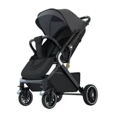 LUBABYCAS - Coche De Paseo Reversible Premium Gris