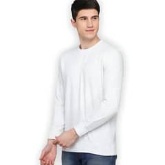 MROTTO - Polera Hombre Manga Larga Regular Fit Cuello Redondo