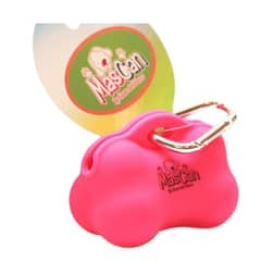 MASCAN - Porta Bolsas Sanitarias Hueso Fucsia Perro