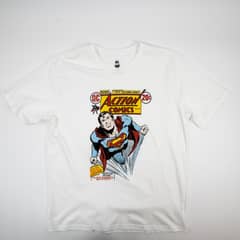 DC COMICS - Polera Superman Old Power Blanco
