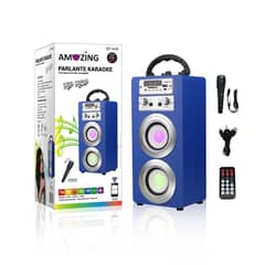 AMAZING - Parlante Karaoke Hip-Hop Mic SP-K08 Azul
