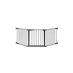 KIDCO - Puerta de Seguridad Autoconfigurable con Cierre Automático (210 cm) - Negro