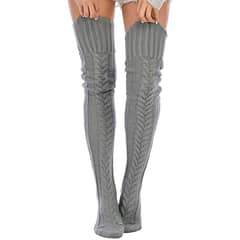 WILD TRAVEL - Calcetas Invierno tejidas cómodas elegantes y encima de la rodilla