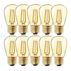 MAXWELL - Ampolletas Led Set X10 Vintage Calida E27 Guirnalda - Amarillo