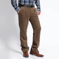 KOTTING - Pantalón Cotelé Con Pinzas Beige Oscuro