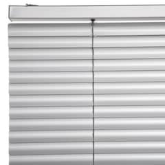 BERTEX - Persiana de aluminio Plata 130cm ancho x140cm alto Láminas 25mm