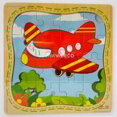 UNIVERSAL - Puzzle Infantil Rompecabeza de 16 Piezas Cada Una AVION