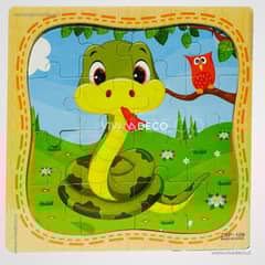 UNIVERSAL - Puzzle Infantil Rompecabeza de 16 Piezas Cada Una SERPIENTE