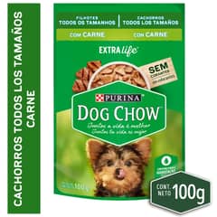 DOG CHOW - Alimento húmedo DOG CHOW® Cachorros con Carne sobre 100g